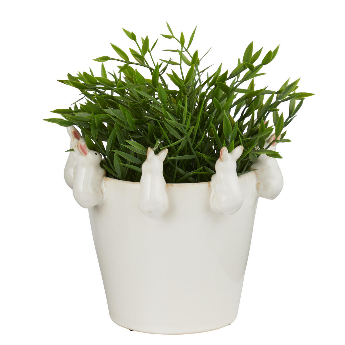 BLUMENTOPF Circle Of Friends - Weiß, Keramik (17cm) - Butlers