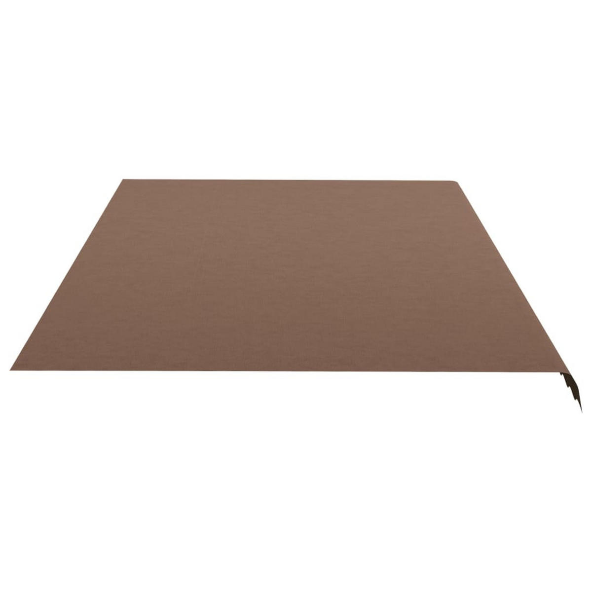 MARKISENSTOFF mit Volant| Braun, für 600x350cm Rahmen | Markisenbespannung Markisentuch - Braun, Textil (580/0.3/345cm) - DELUKE