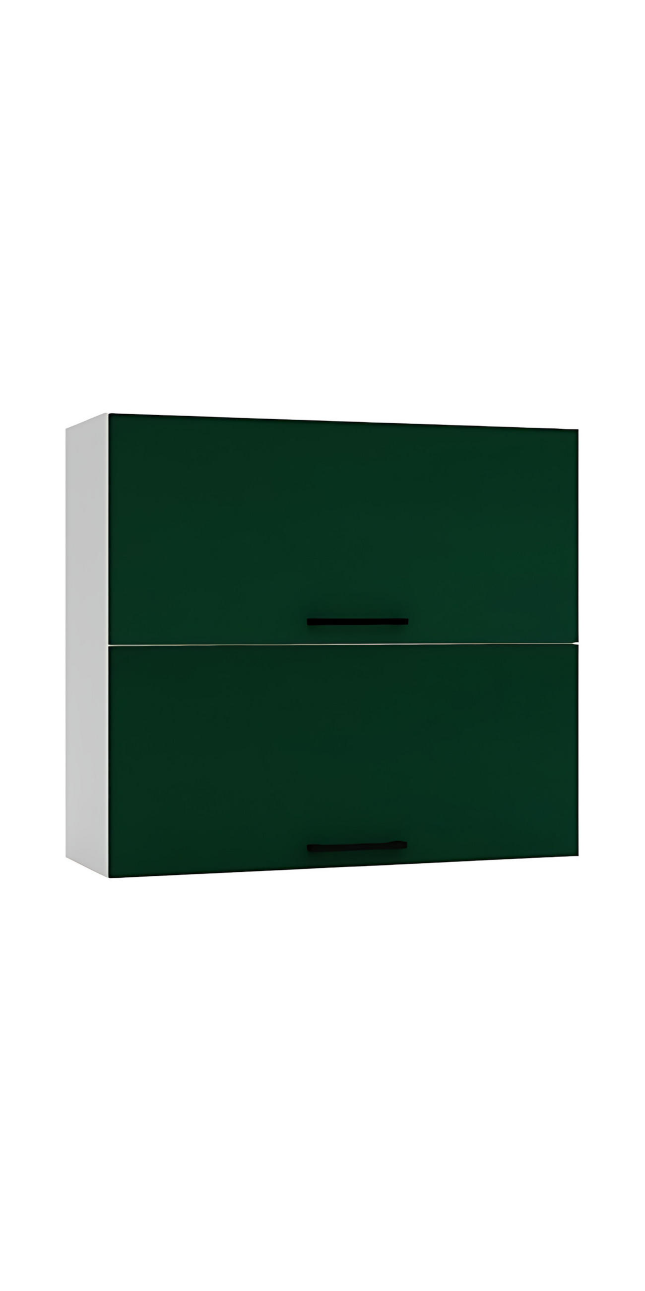 HÄNGESCHRANK W80GRF/2 - Morvex - Funktionales Design Konzept - Dunkelgrün, Holz/Metall (80/72/30cm) - ROYAL24_MARKT