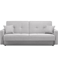 SCHLAFSOFA ORIO 3 Personen, Gewebe-Stoff, Grau - Grau, Textil (219/90/90cm) - KONSIMO®
