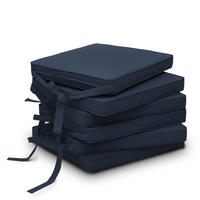 STUHLKISSEN Loft SK 45x40x5cm Dunkelblau (6tlg) - Dunkelblau, Textil (45/40/30cm) - Beautissu 