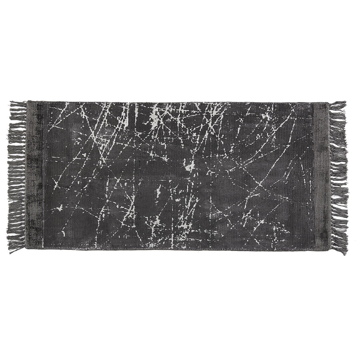 KURZFLOR-TEPPICH Hanli 150/80 cm - Grau, Naturmaterialen (80/150cm) - Beliani