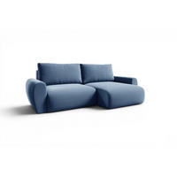 ECKSOFA Galan Mit Schlaffunktion - Blau, Holzwerkstoff/Textil (153/253cm) - Fun Möbel