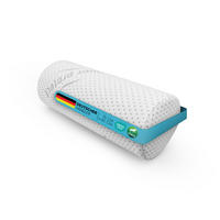 NACKENROLLE aus Memory-Schaum viscoelastisch 15x40 cm - Weiß, Kunststoff/Textil (15/40cm) - Bestlivings