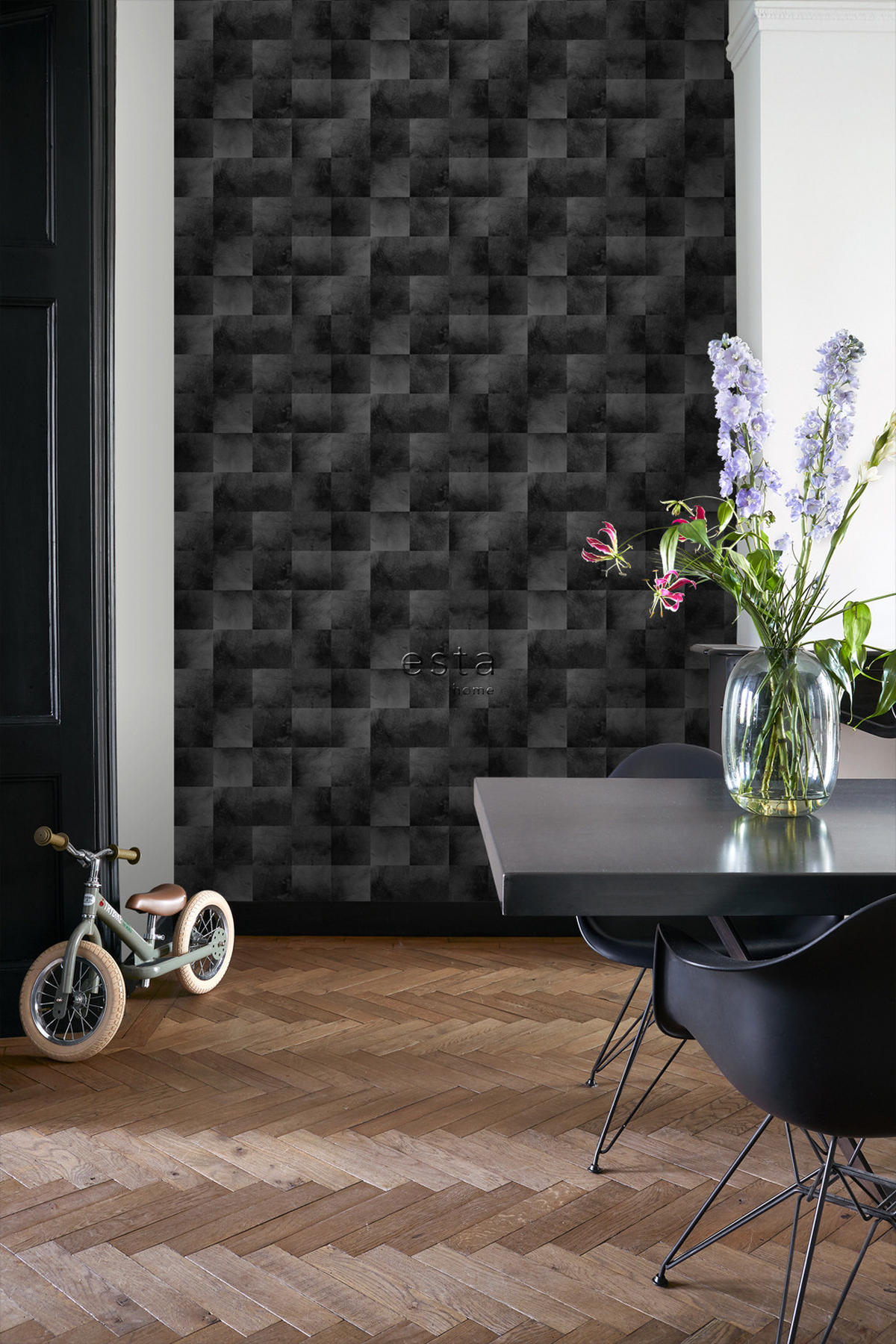 TAPETE Tierhautmuster 53 cm x 10.05 m - Schwarz, Papier (53/1000cm) - ESTAhome
