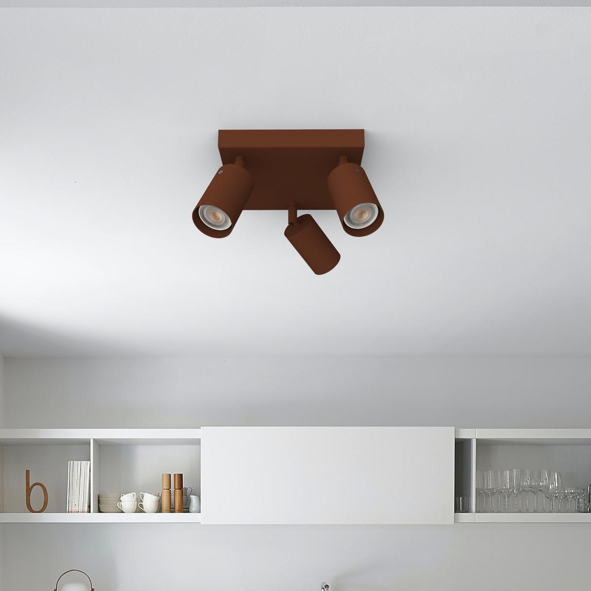 STRAHLER - Dunkelbraun, Metall (30/30/15cm) - Lumicom
