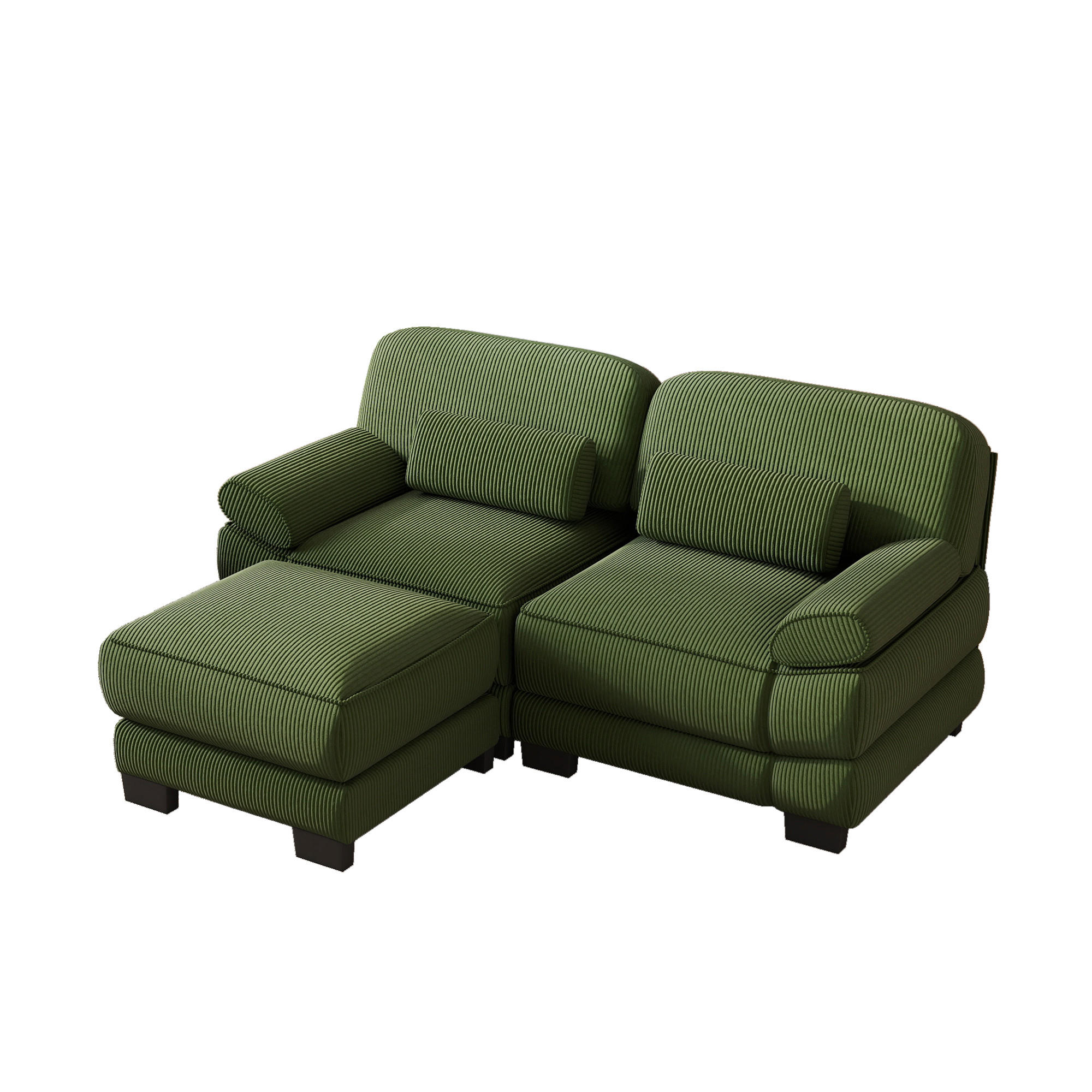 ComfortXL Ecksofa Grün 194x161 cm