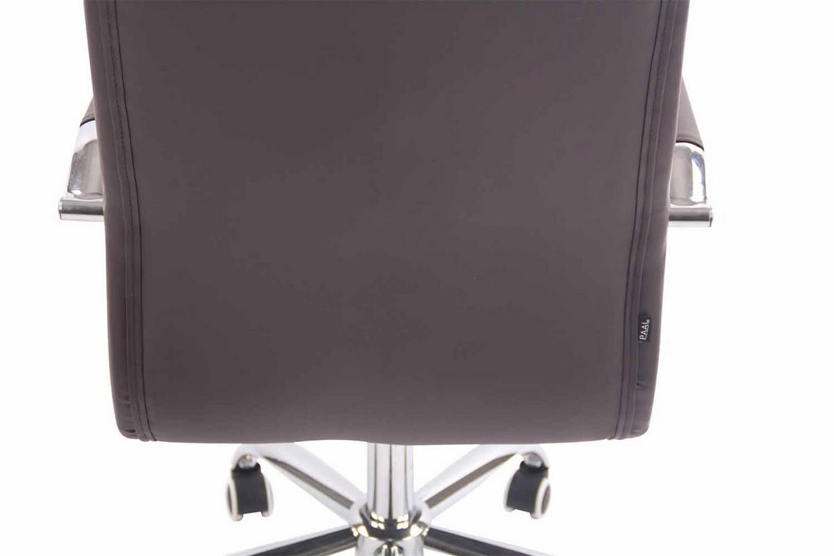 BÜROSTUHL Deal, Kunstleder Braun - Braun, Textil/Metall (56/104/62cm) - TPFLiving