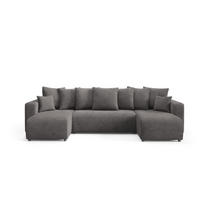WOHNLANDSCHAFT mit Schlaffunktion Grau Anthrazit - Anthrazit, Textil (318/88/145cm) - Furnisell