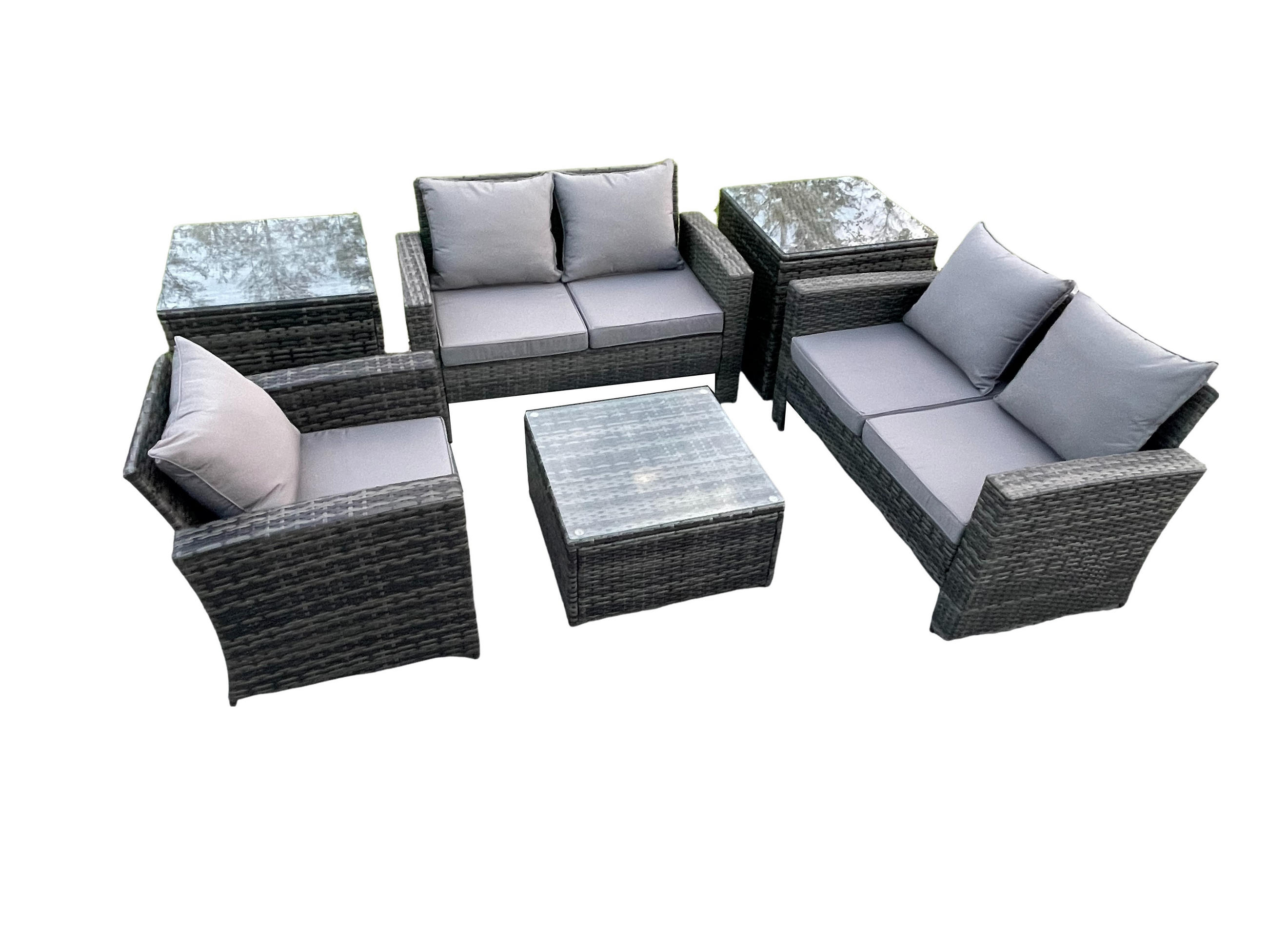 Fimous Gartensofa Dunkelgrau