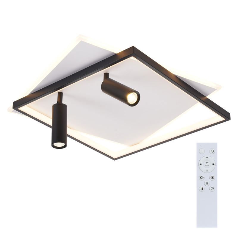 LED-DECKENLEUCHTE Dillon 50/50/13cm - Weiß, Metall (50/50/13cm) - Nettlife