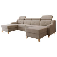 ECKSOFA Marbella U - Naturfarben, Holz/Textil (286/82/165cm) - MIRJAN24