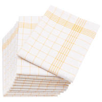 GESCHIRRTÜCHER, 12er-Set, 60x80 cm, 55% Baumwolle, 45% Leinen, Gelb - Gelb, Textil (60/80cm) - Zollner