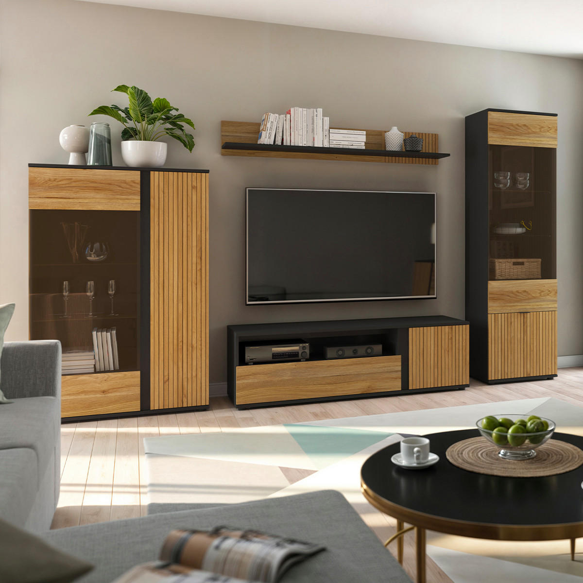 TV-MÖBEL Pia Holz - Braun, Holzwerkstoff (155/47/45cm) - Petits-meubles