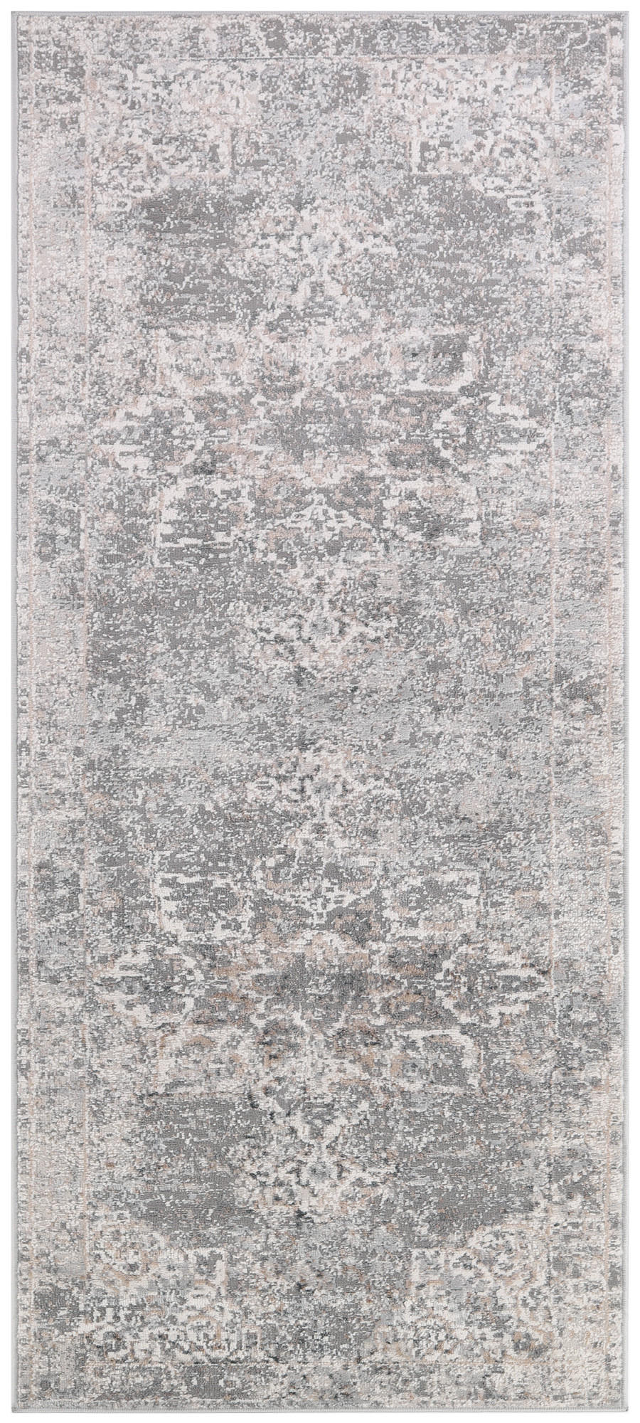 TEPPICHLÄUFER VALLEY hellgrau vintage 100/300 cm - Hellgrau, Textil (100/300cm) - Tapiso