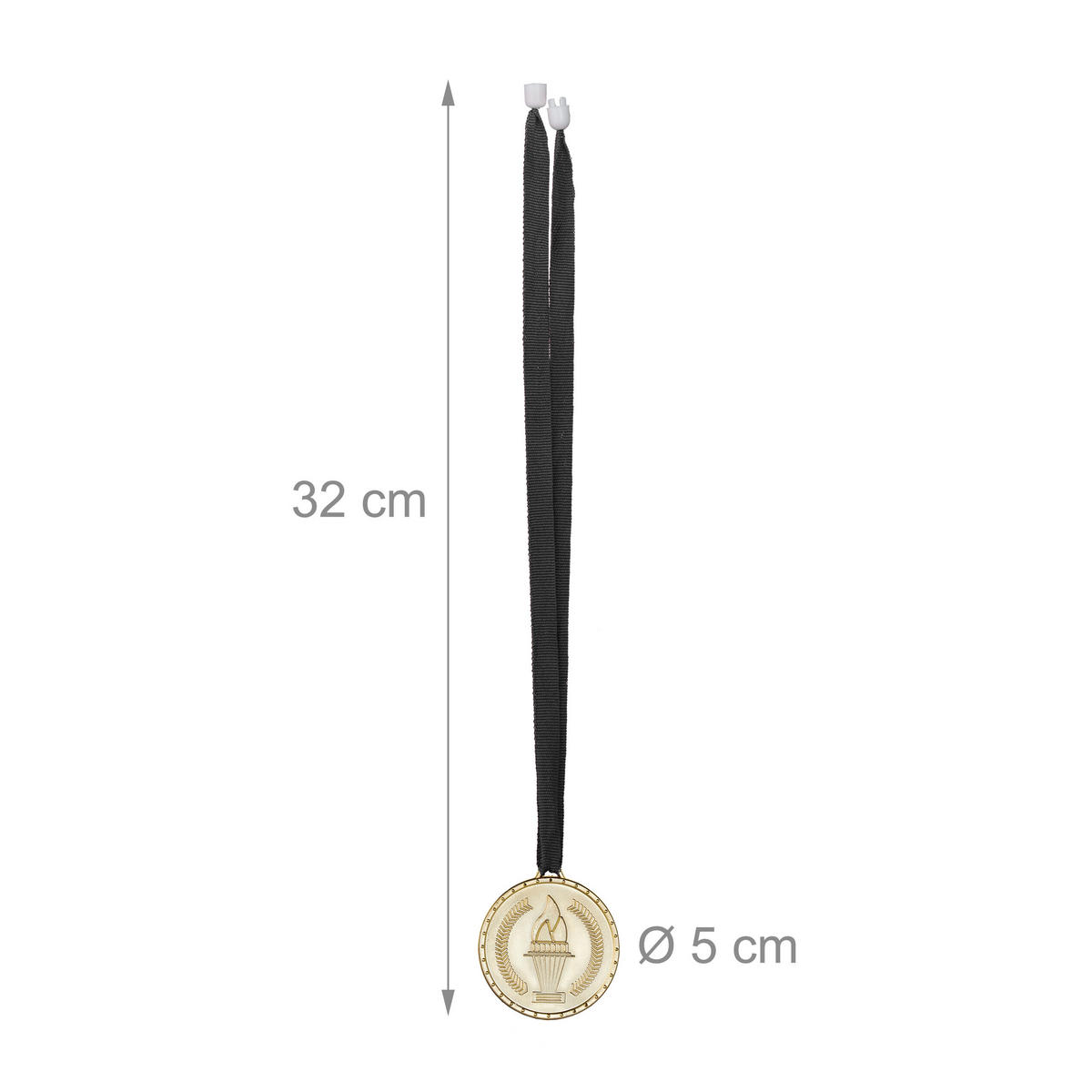 12XMEDAILE - různobarevná, textil/plast (5/0.5cm) - Relaxdays