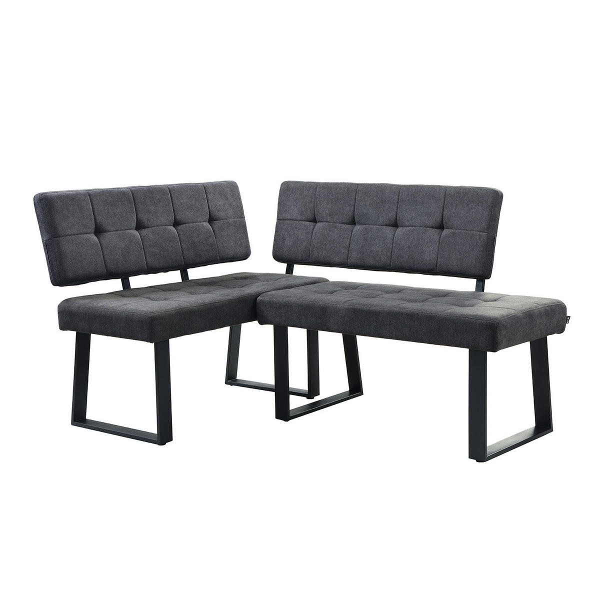 SITZBANK SIGFRID - Anthrazit, Metall (100/48/56cm) - B&D Home