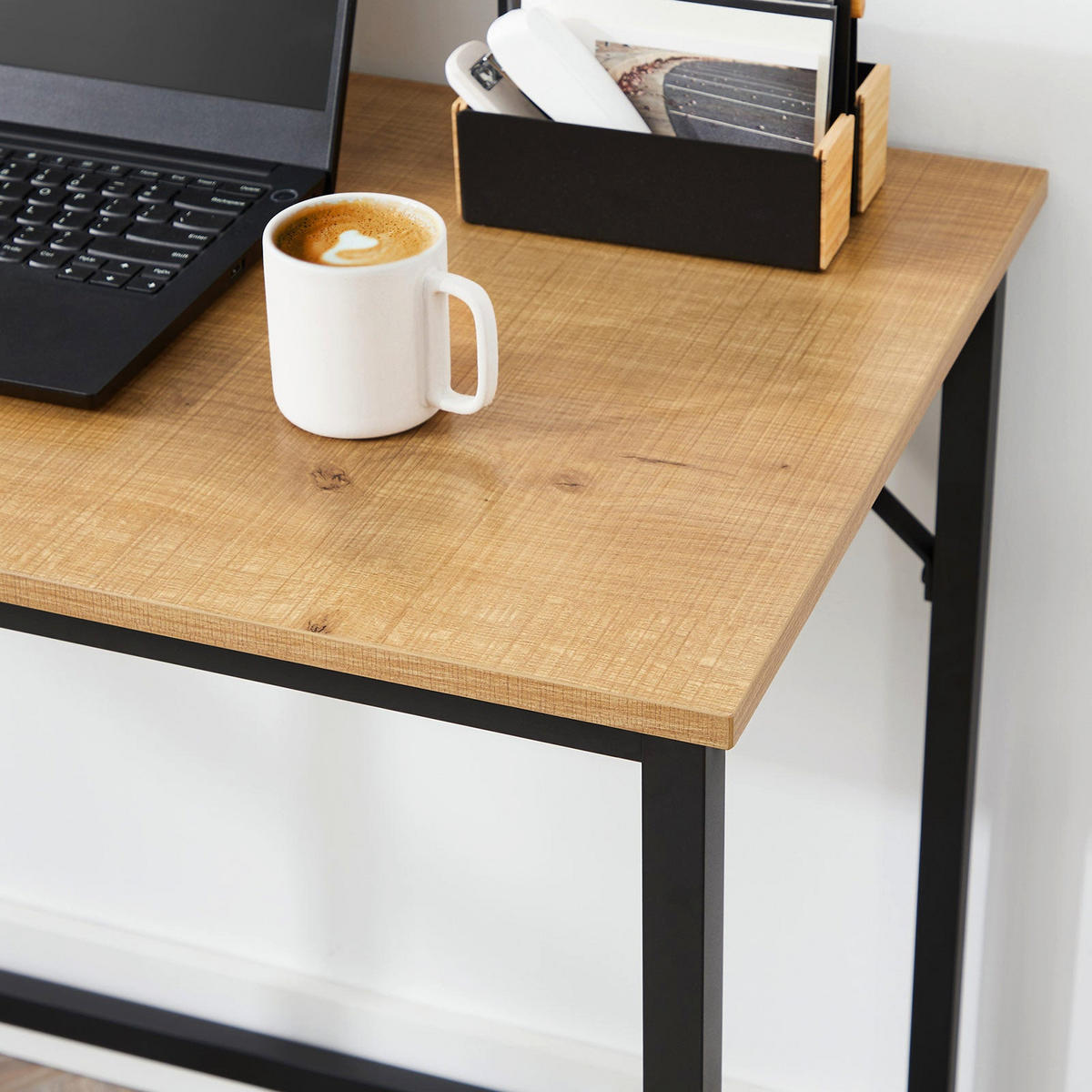 SCHREIBTISCH COMPUTERTISCH - Schwarz, Holzwerkstoff (100/50/75cm) - Hansiro