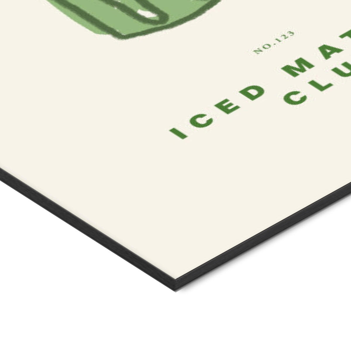 POSTER mit Rahmen Affordable Art Prints - Chilled Green Elixir - Schwarz/Grün, Holz/Papier (50/70cm) - Poster&Frame