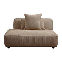 RECAMIERE ohne Schlaffunktion - 1 Person - stoff - taupe Lelaco - Taupe, Textil (145/74/105cm) - Vente-Unique