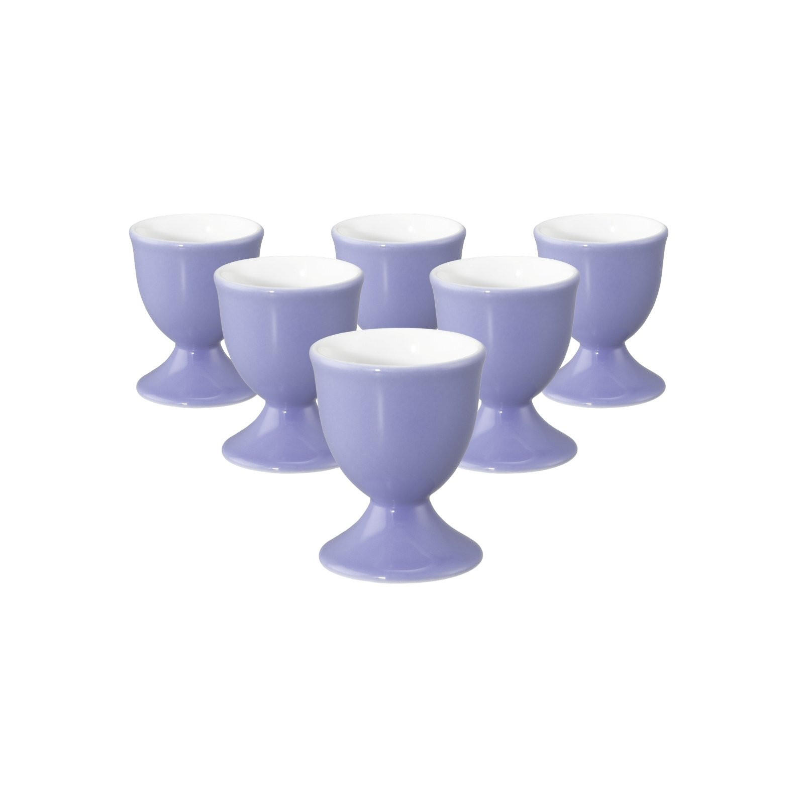 EIERBECHER Liberty Pure Colors Grape Purple ø 4,9 cm 6er Set - Lila, Keramik (4.9/6.4/4.9cm) - Seltmann Weiden