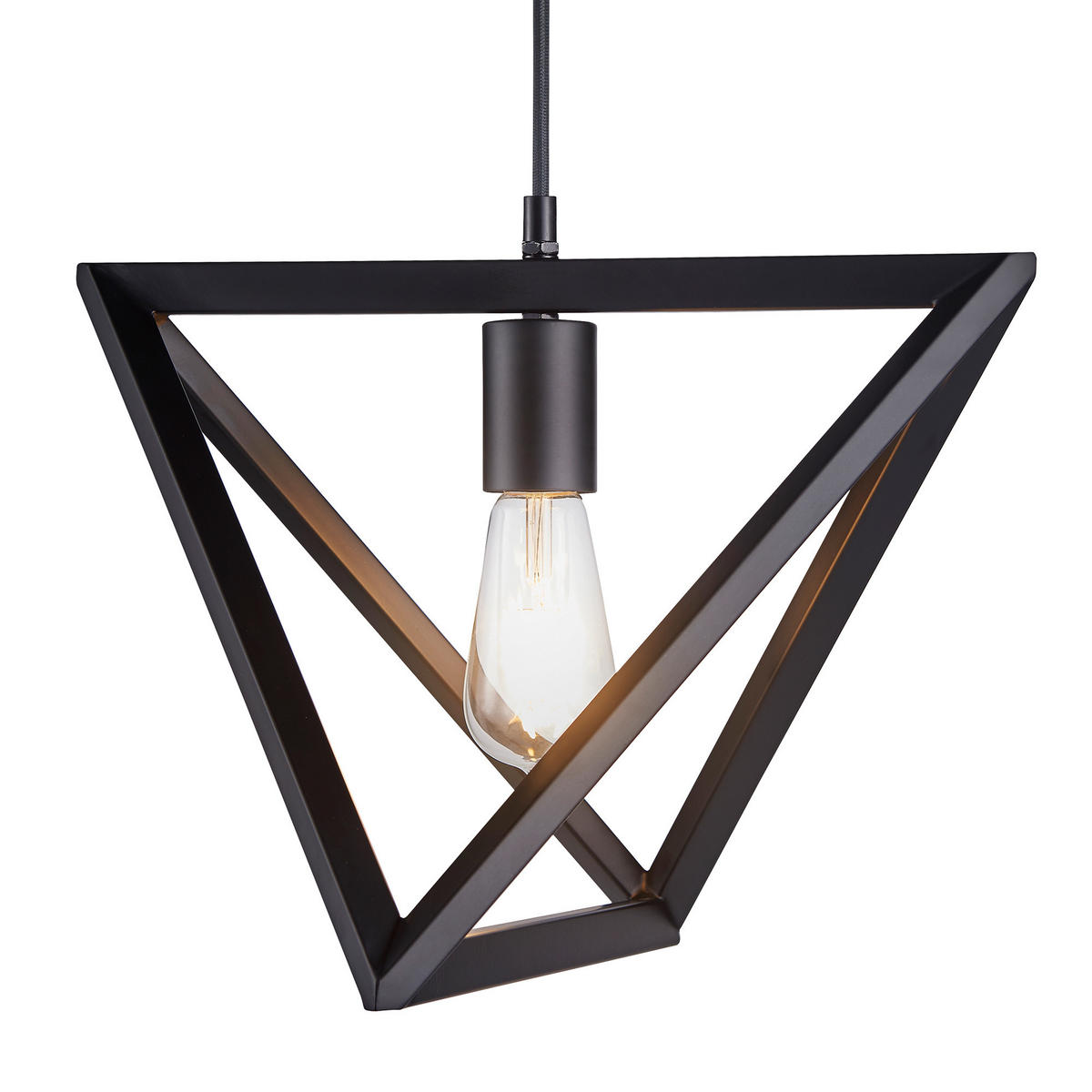 HÄNGELEUCHTE Schwarz - Schwarz, Metall (198.1/36.8/198.1cm) - Teamson Home