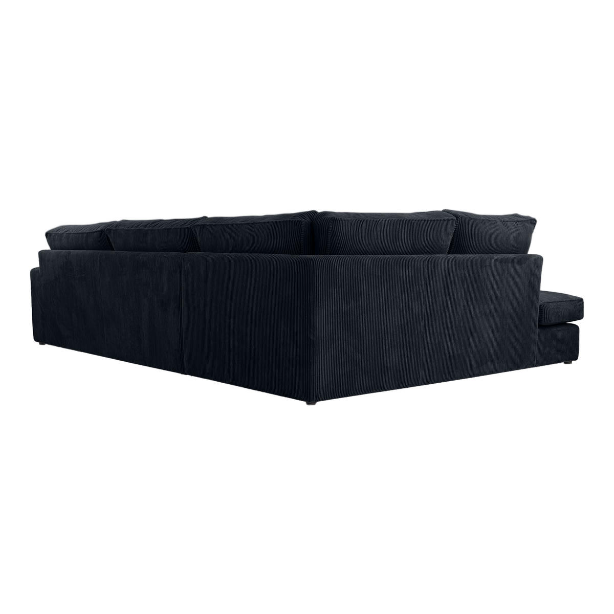 ECKSOFA CAMBO Ohne Schlaffunktion, Schwarz - Schwarz, Textil (314/224cm) - Fedve