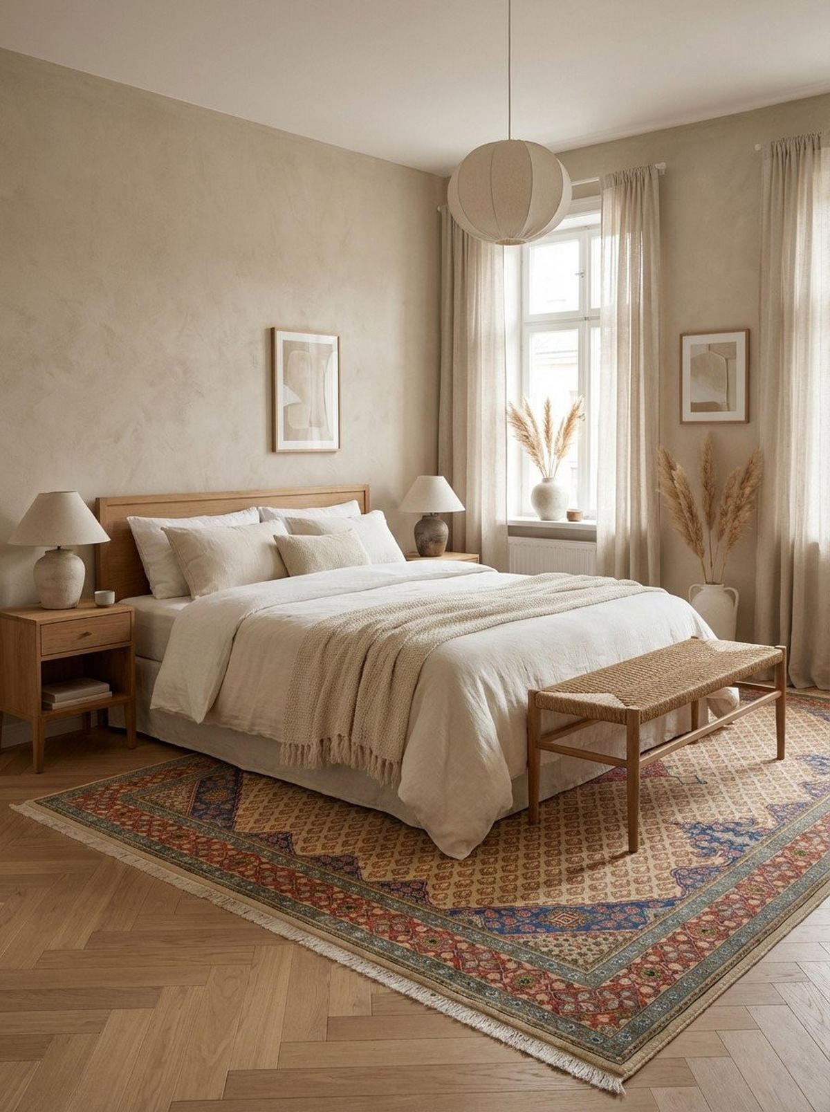 TEPPICH Ekbatan Beige 334/213 cm Schurwolle - Beige, Textil (213/334cm) - Looma