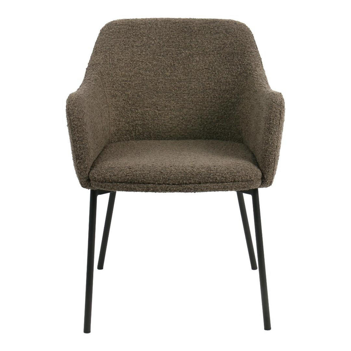 ESSZIMMERSTUHL, Alba, Braun, Metall / Polyester, 56 x 57 x 80 cm - Braun, Textil/Metall (56/80/57cm) - ebuy24