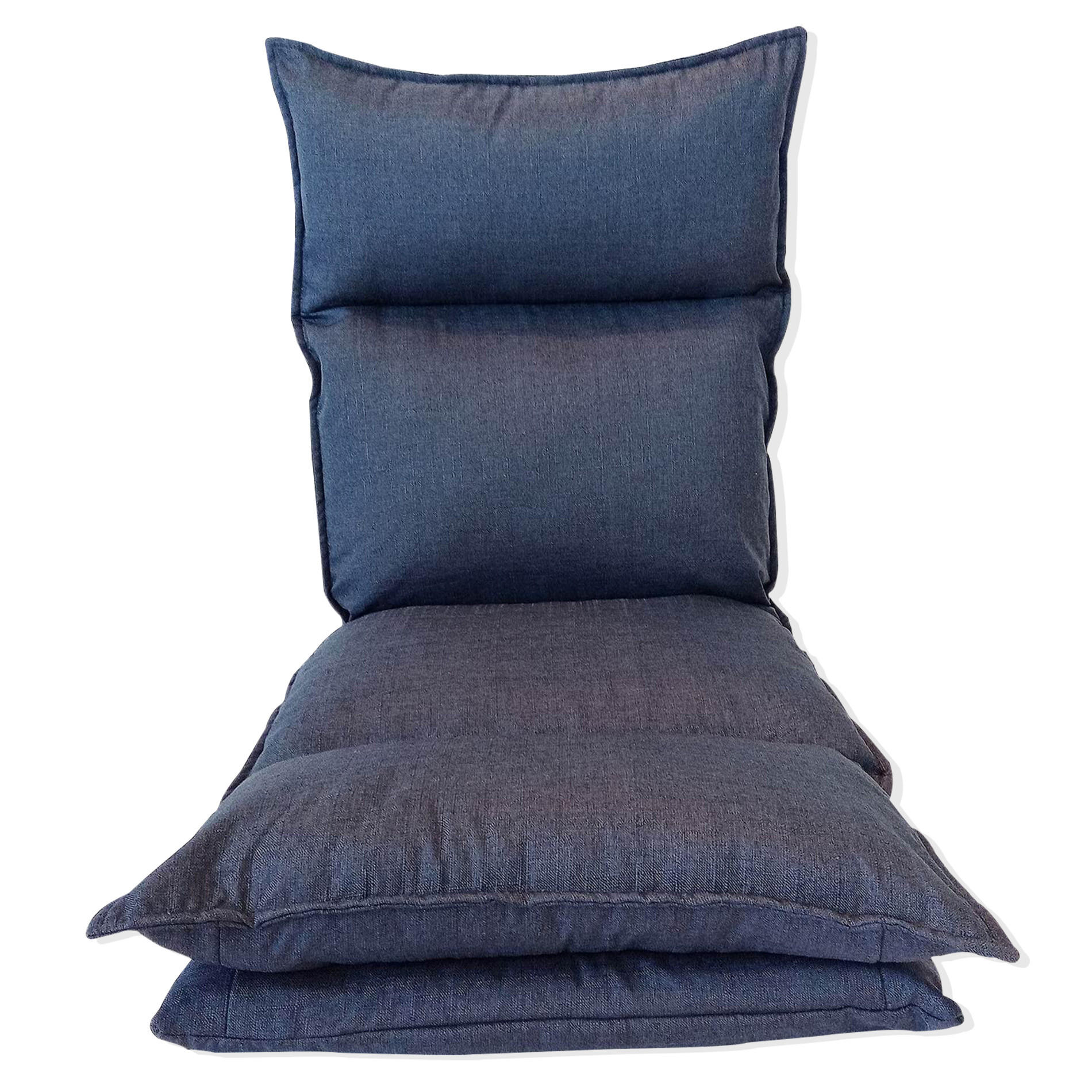 MEDITATIONSTUHL Blau 29/54/135 cm - Blau, Textil (29/135/54cm) - Mobili Rebecca