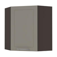 KÜCHENHÄNGESCHRANK Kvantum W10/60 Beige Matt / Lava Matt 60 / 60 / 72cm - Dunkelgrau/Beige, Holz/Holzwerkstoff (60/72/60cm) - Feldmann-Wohnen
