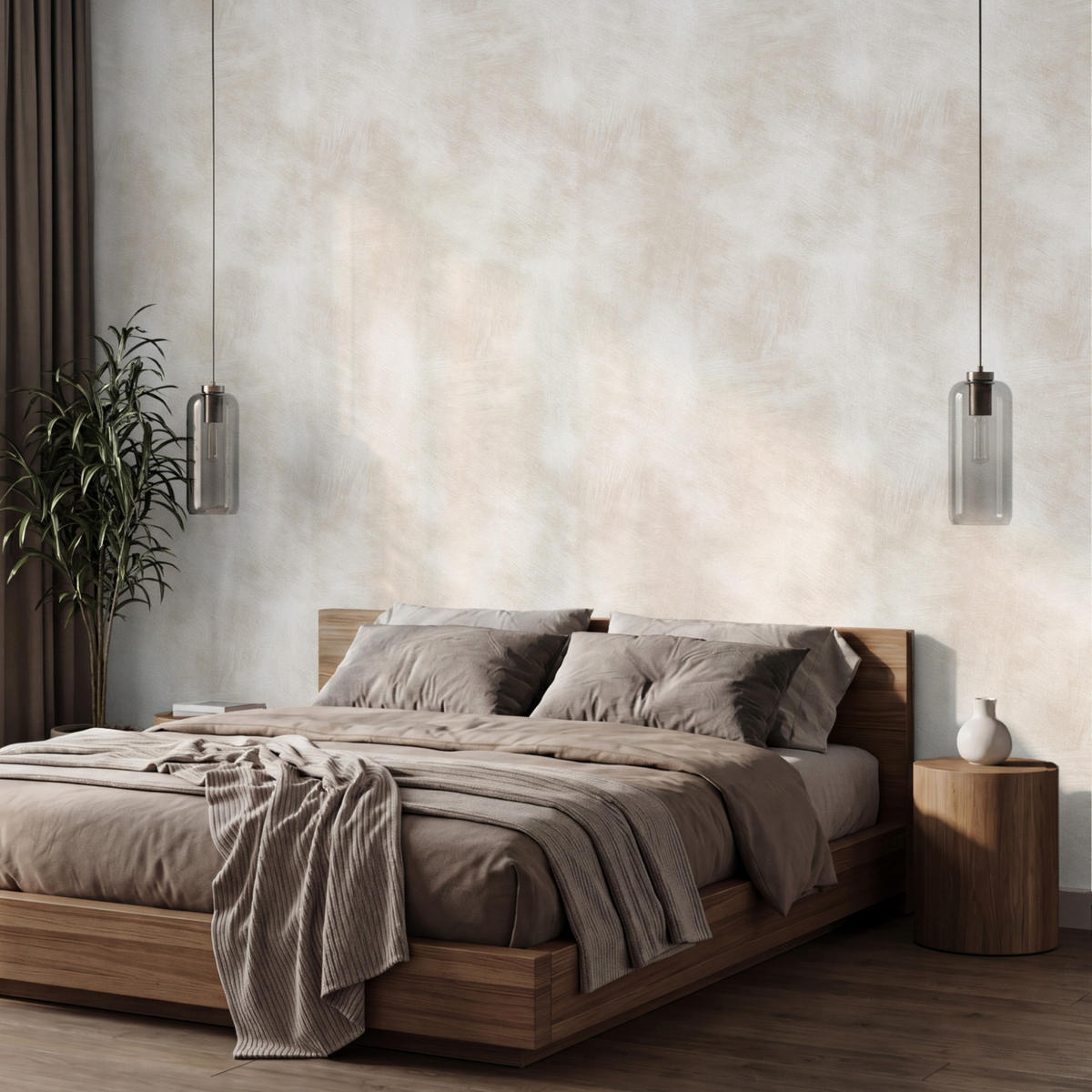 TAPETE - Dezent - Textur - Beige - 450x300 cm - Creme, Papier (450/300cm) - OnlyWow