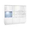 HIGHBOARD Metro Einsatz in Denim matt - Pastellblau, Holzwerkstoff (153/123/38cm) - Vladon