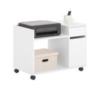 ROLLCONTAINER Weiß - Weiß, Holzwerkstoff (72/54/40cm) - SoBuy