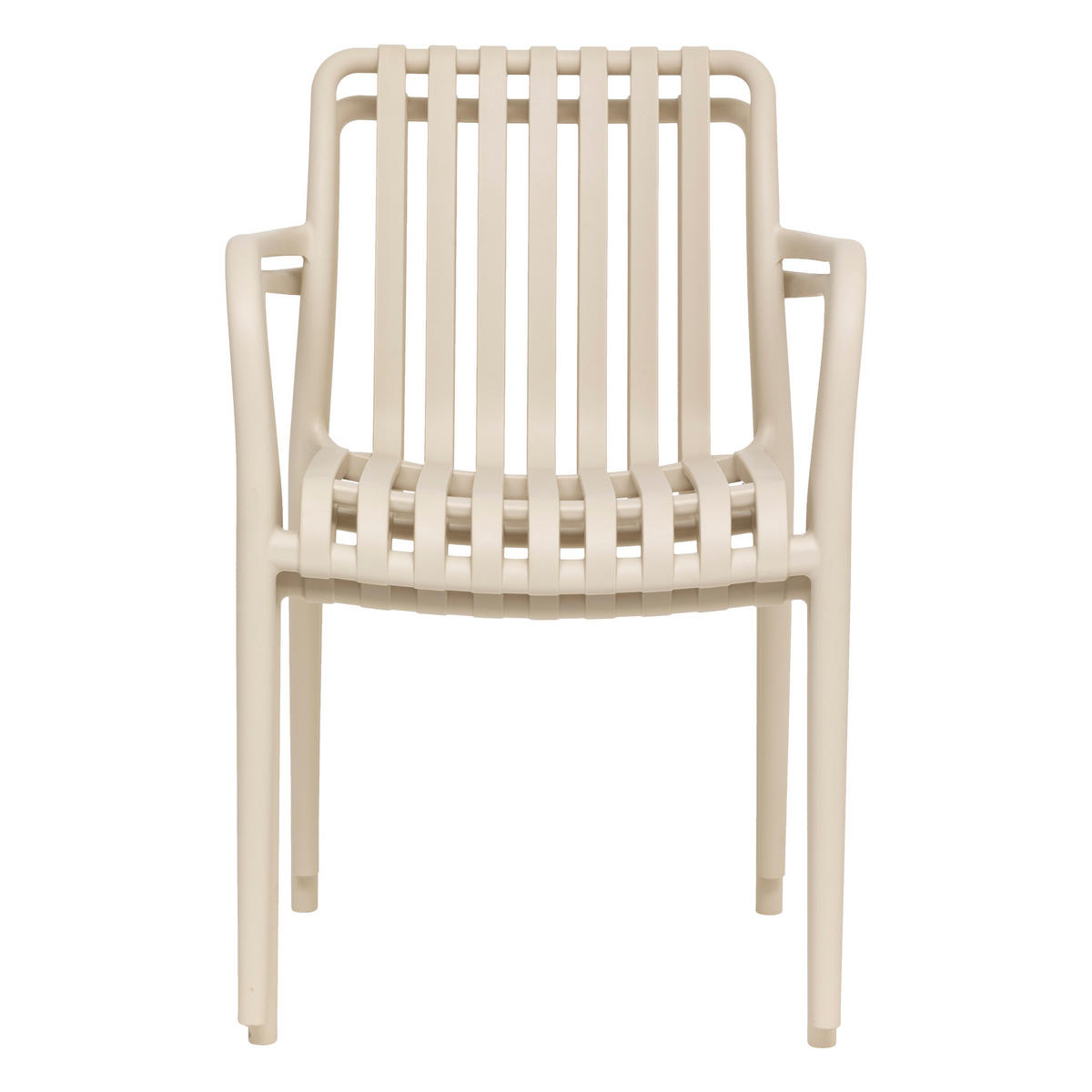 GARTENSTUHL Kunststoff 58/56/81 cm - Beige, Kunststoff (56/81/58cm)