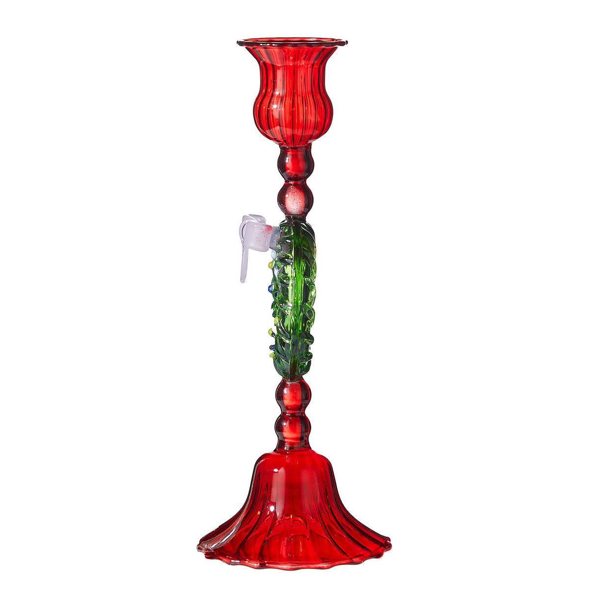 KERZENHALTER Merry & Bright Kranz - Rot, Glas (9/21/2cm) - Butlers