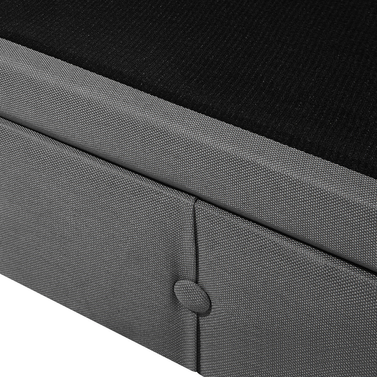 SESSEL Polsterbezug hellgrau Chesterfield - Dunkelbraun/Grau, Textil (112/79/85cm) - Beliani
