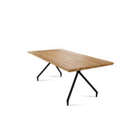 BAUMKANTENTISCH Daisie 7 220x76x100 Massivholztisch Wildeiche geölt - Wildeiche, Holz (220/76/100cm) - 58aufmkessel