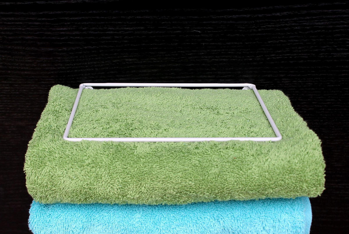 HANDTUCHHALTER Wandmontage Metall Weiß 20/14,5/20 cm - Weiß, Metall (20/20/14.5cm) - DanDiBo