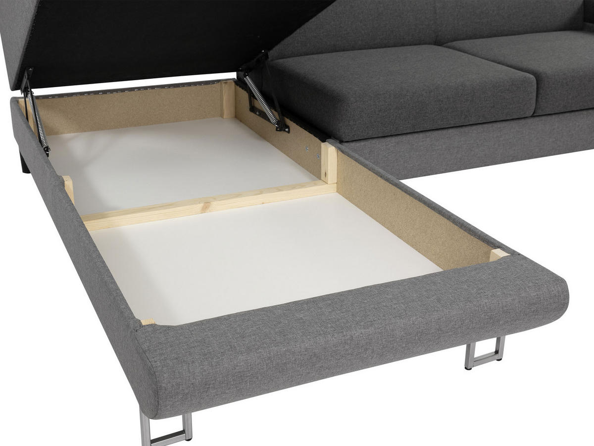 ECKSOFA Fonti, Seite: Links - Weiß, Holz/Textil (253/188cm) - MIRJAN24