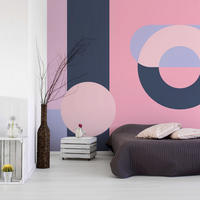 SELBSTKLEBENDE FOTOTAPETE 245/175 cm - Pink/Lila, Kunststoff/Textil (245/1cm) - KUNSTLOFT