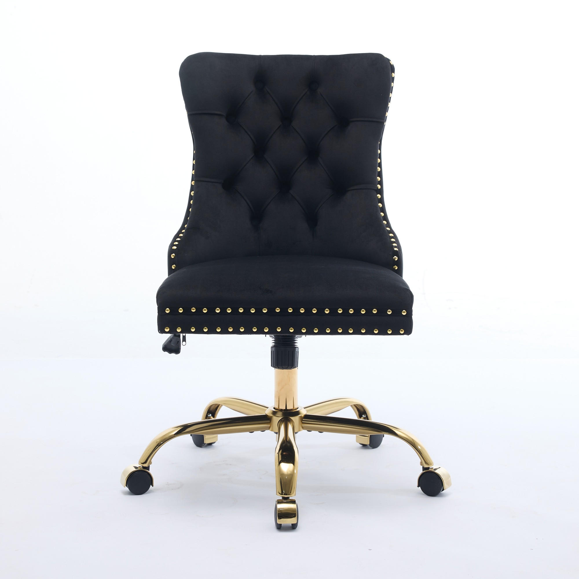 BÜRUSTUHL Schwarz Höhenverstellbar - Schwarz, Metall (63/98/50cm) - PANGIVO