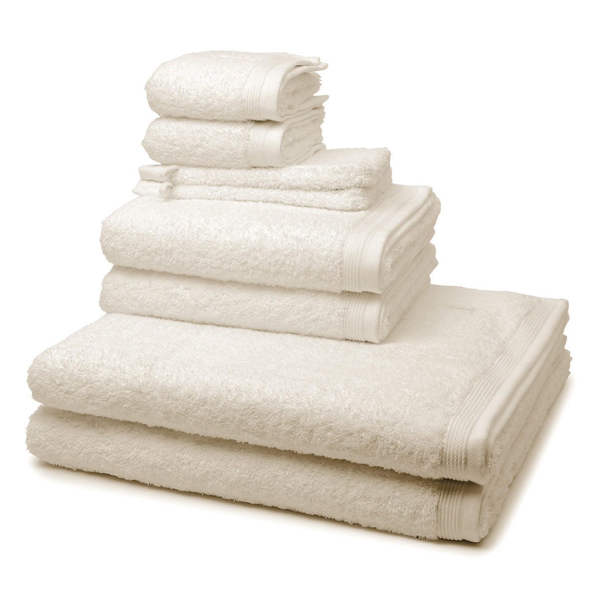FROTTIERSET Superwuschel 8-teilig - Beige, Textil (50/100cm) - MÖVE