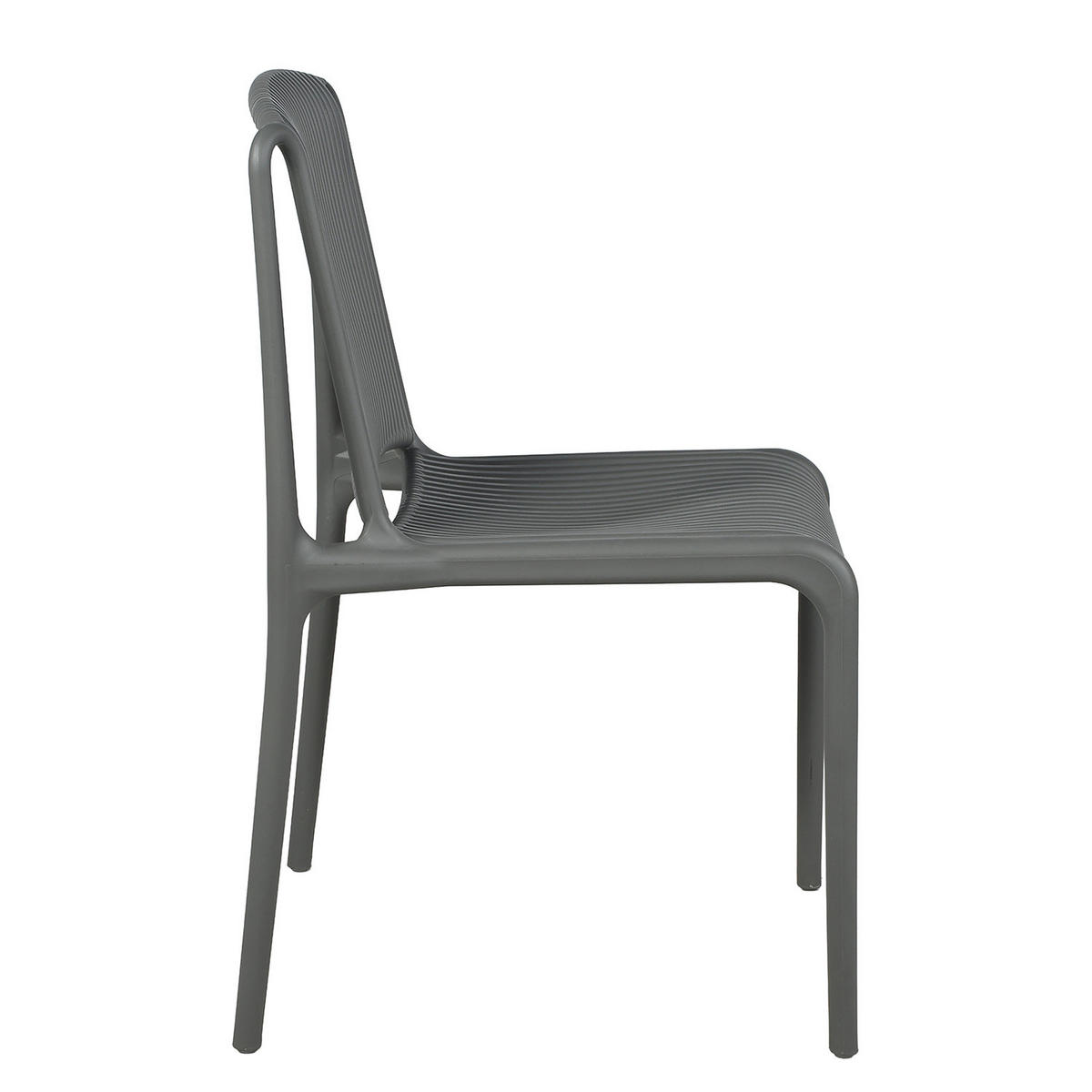 GARTENSITZGRUPPE - 3-teilig - Stahl / Polypropylen - Anthrazit, Kunststoff/Metall - home24