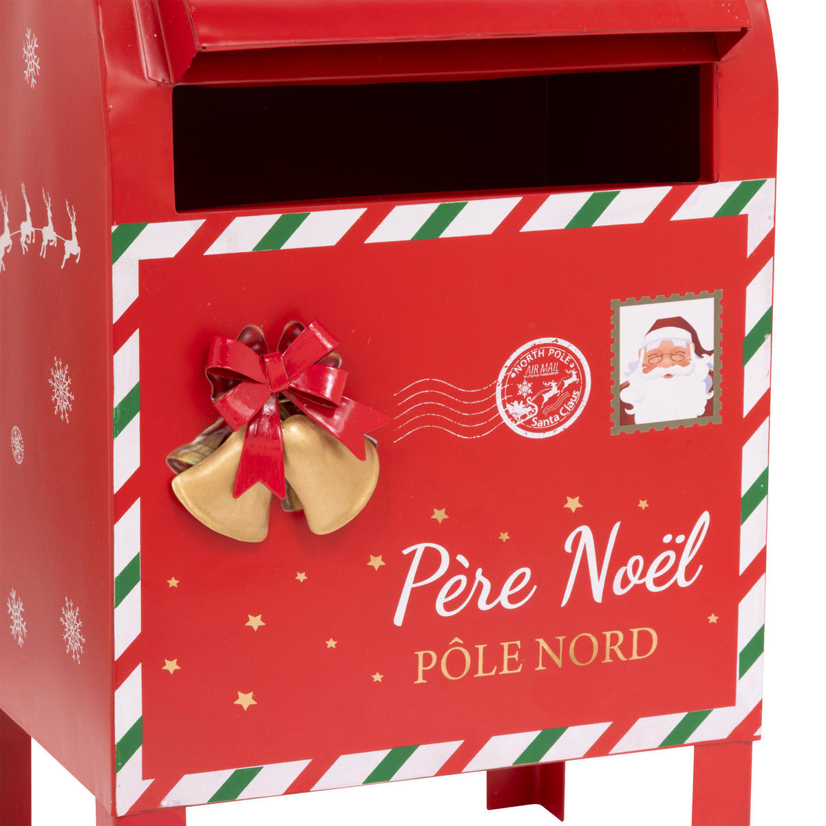 BRIEFKASTEN Metall Weihnachtsmann 34 cm - Rot, Metall (21.8/36.8/24cm) - Atmosphera Createur d´interieur