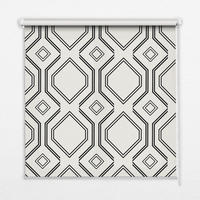 VNÚTORNÁ roleta - okenná roleta - roleta - 100x100 cm - Ilúzia kosoštvorca - biela, plast (100/100/0.5cm) - TULUP