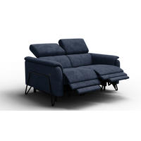 RELAXSOFA RODEN 2-Sitzer, marineblau - Dunkelblau, Holz/Textil (152/82/103cm) - Courtois Laville