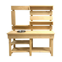 MATSCHKÜCHE MANDU - Naturfarben, Holz (35/103/110cm) - Home Deluxe