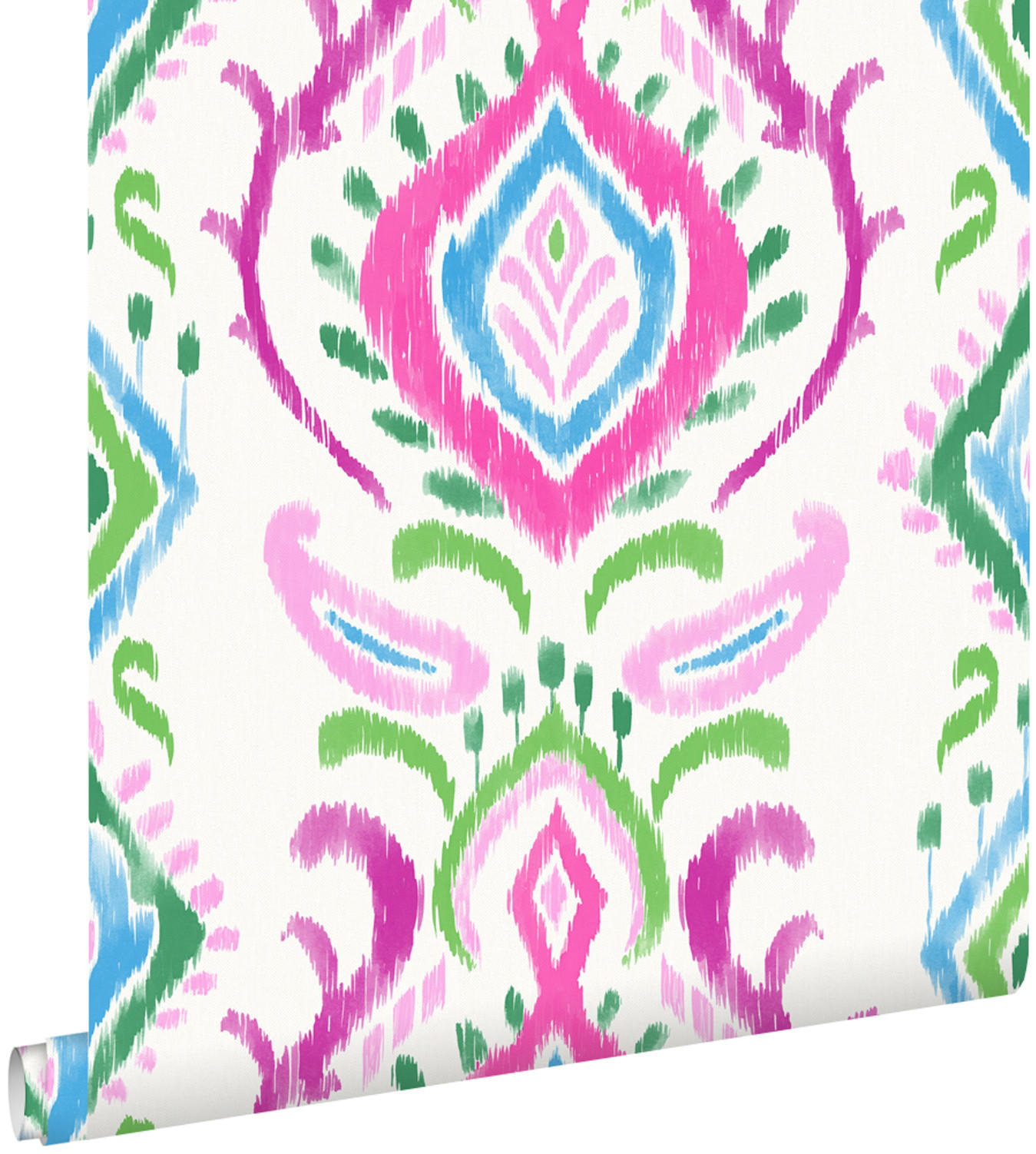 TAPETE Barockmuster 53 cm x 10.05 m - Pink, Papier (53/1000cm) - ESTAhome
