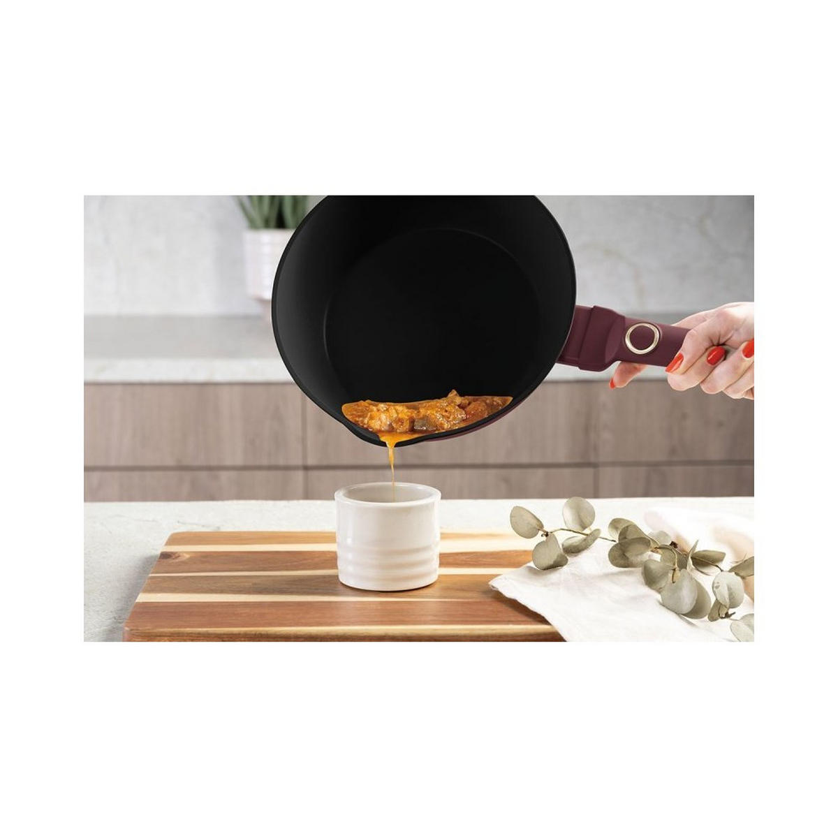 BRATPFANNE 24cm Leonardo 55431 - Bordeaux, Metall (24cm) - Berlinger Haus